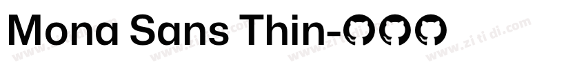 Mona Sans Thin字体转换